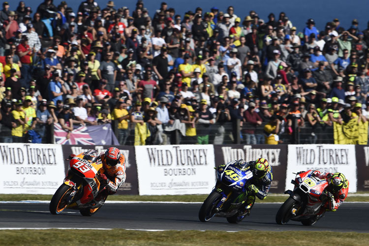 2015 sorgte Marc Márquez beim Australien-GP mit einer starken Fahrt zum Sieg für Action auf der Piste