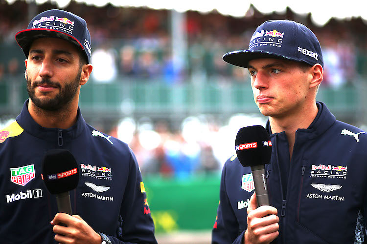 Daniel Ricciardo und Max Verstappen