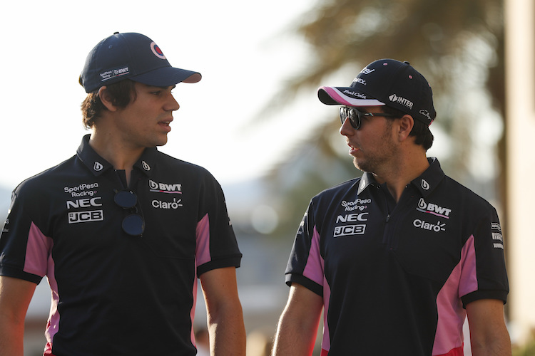 Lance Stroll und Sergio Pérez