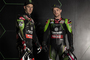Die Kawasaki-Werksfahrer Jonathan Rea (li.) und Alex Lowes