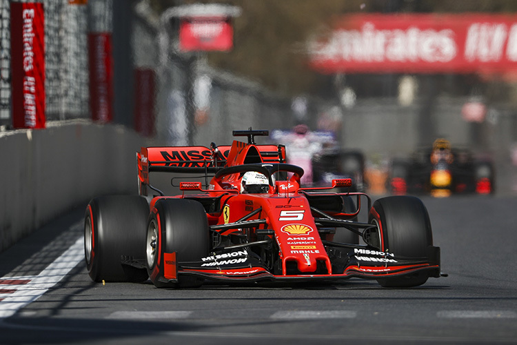 Sebastian Vettel in Baku