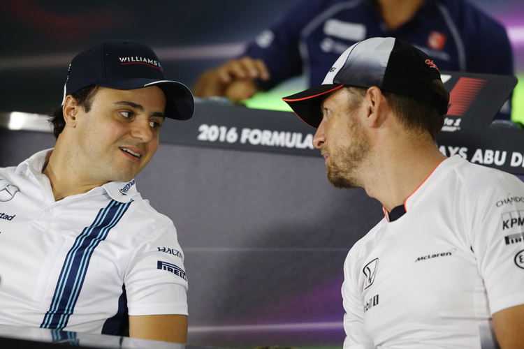 Felipe Massa und Jenson Button sind sich einig: Sie wollen Zweikämpfe auf der Strecke sehen