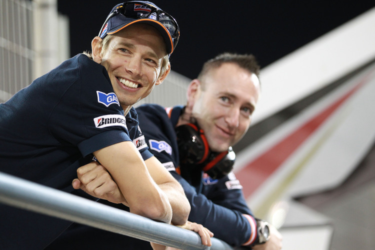 Casey Stoner feierte seine zwei MotoGP-Titel mit Cristian Gabarrini