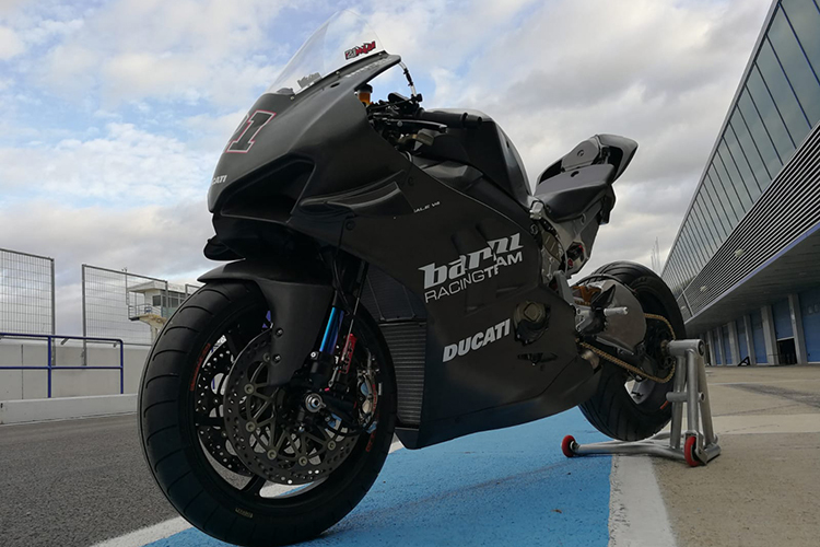 2019 mit Showa ausgestattet: Die Barni-Ducati
