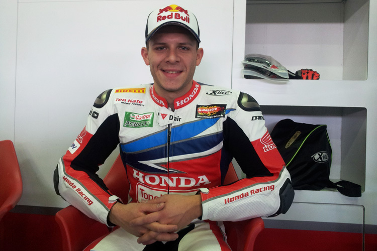 Stefan Bradl an seinem ersten Honda-Arbeitstag