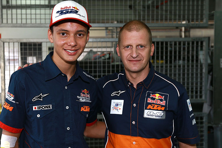 Bo Bendsneyder mit Teamchef Aki Ajo