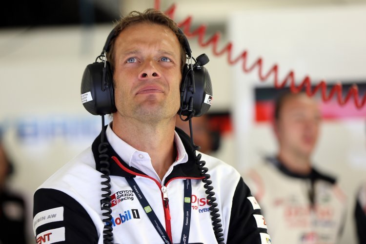 Alexander Wurz in der Toyota-Box