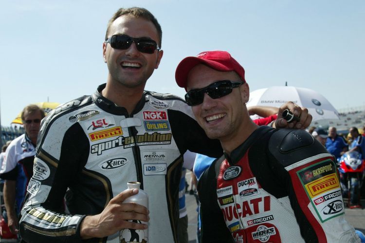 Arne Tode und Dario Giuseppetti freuen sich auf den Sachsenring.