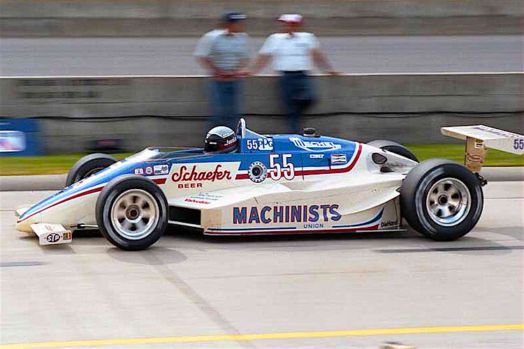 Josele Garza im Training zum Indy 500 von 1985
