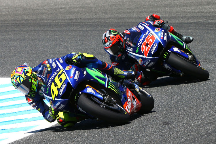 Valentino Rossi und Maverick Viñales