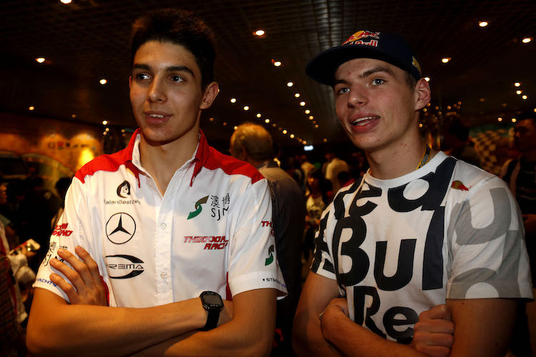 Esteban Ocon und Max Verstappen 2014