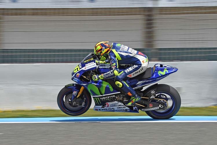 Valentino Rossi legte beim Jerez-Test nochmal zu