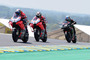 Andrea Dovizioso vor Jorge Lorenzo und Johann Zarco