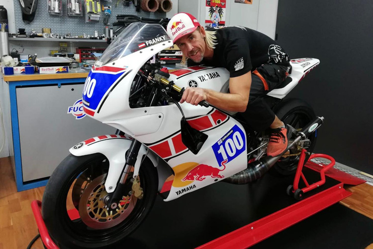 Franky Zorn macht am Wochenende mit diesem Oldtimer-Bike einen Ausritt auf dem Red Bull Ring