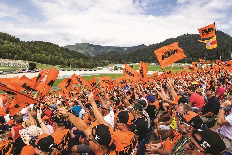 Gänsehautmomente auf dem KTM Grandstand am Spielberg