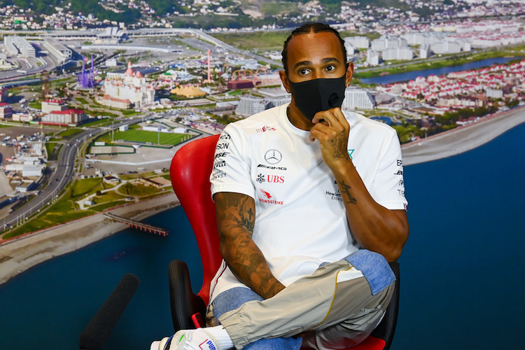 Lewis Hamilton in Sotschi