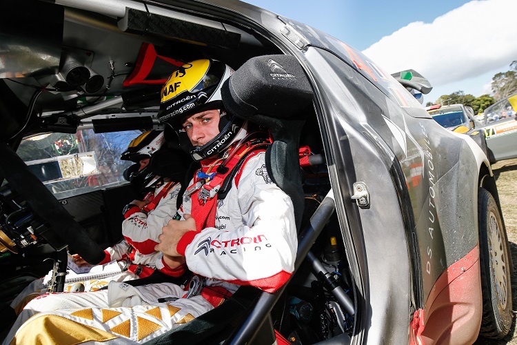 Stéphane Lefebvre bei seinem zweiten Einsatz im Citroen DS3 WRC