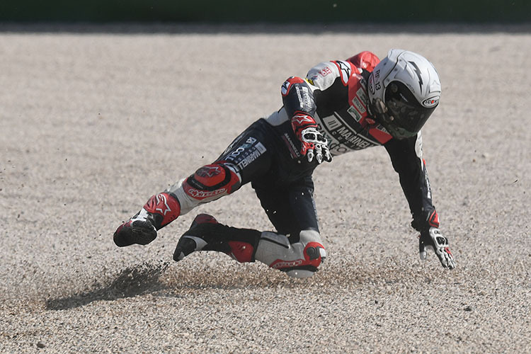 Sturz am Freitag: Für Fenati ging der Ärger in Misano schon im freien Training los