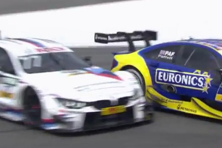 Crash zwischen Martin Tomczyk und Gary Paffett