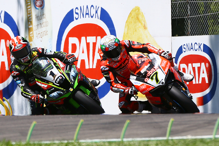 Jonathan Rea (1) und Chaz Davies