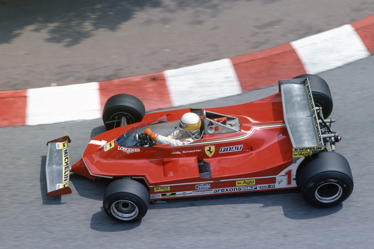 Jody Scheckter 1980 in der Ferrari-Gurke 312T5 – nur zwei WM-Punkte!