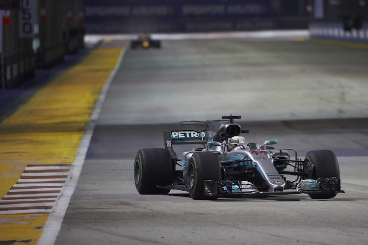 Lewis Hamilton im Mercedes