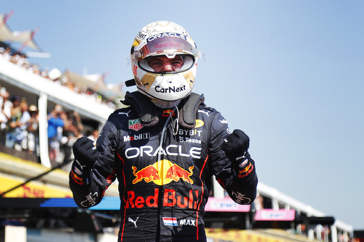 Max Verstappen sicherte sich nach dem Ausfall von Charles Leclerc den Sieg im Frankreich-GP