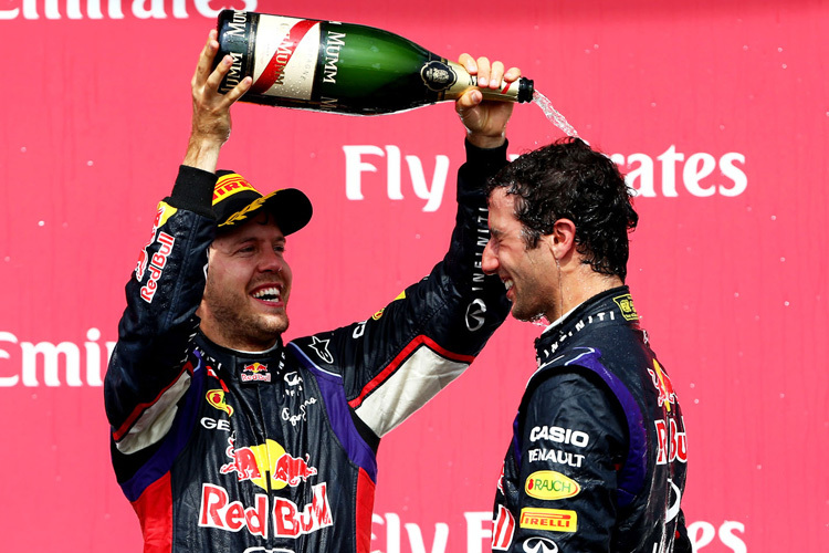 Sebastian Vettel und Daniel Ricciardo