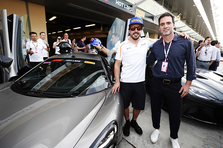 Fernando Alonso und Jimmie Johnson