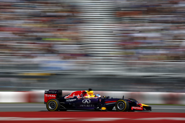Sebastian Vettel auf dem Weg zur drittschnellsten Zeit