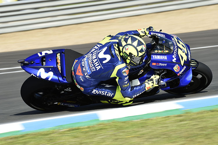 Valentino Rossi auf der Yamaha M1