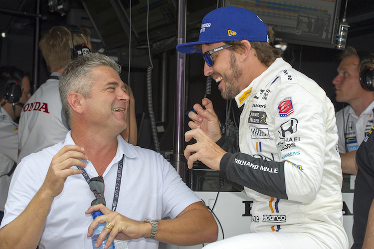 Gil de Ferran mit Fernando Alonso