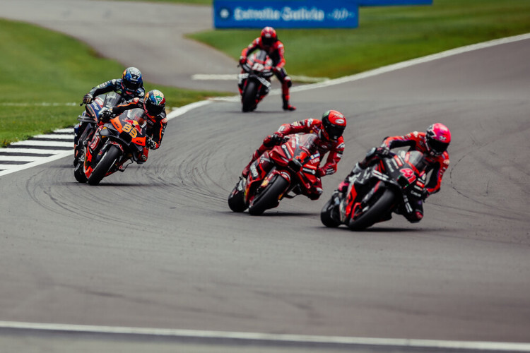 Die Top-5 des Sonntags blieben unverändert: Aleix Espargaró vor Bagnaia, Binder, Oliveira und Viñales