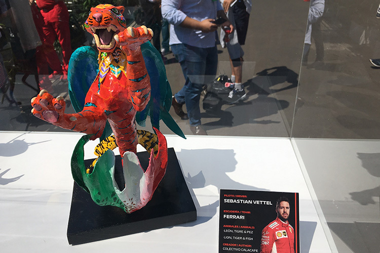 Ein Fabelwesen soll Vettel in Mexiko Glück bringen