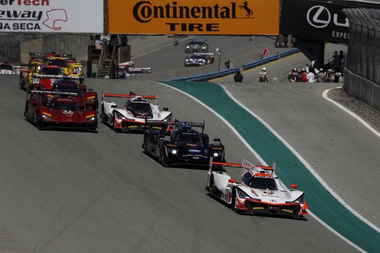 Immer schön anzusehen: Die DPi der IMSA-Serie auf der Strecke von Laguna Seca