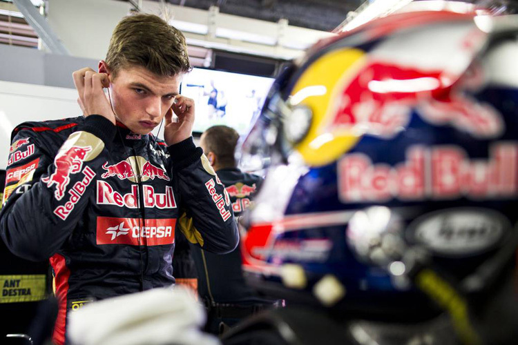 Max Verstappen vor einem Freitagtraining mit Toro Rosso