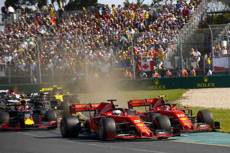 Die beiden Ferrari in Australien