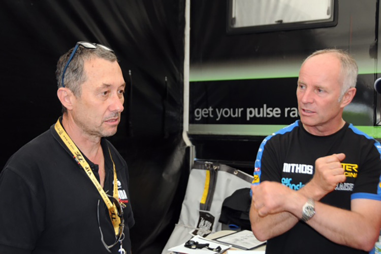 Loris Reggiani mit Ian Lougher auf der Isle of Man