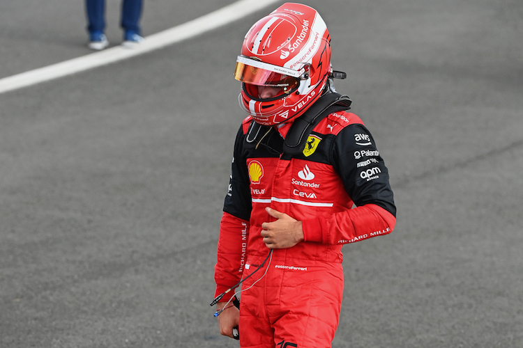 Charles Leclerc war nach dem Grossbritannien-GP sichtlich enttäuscht