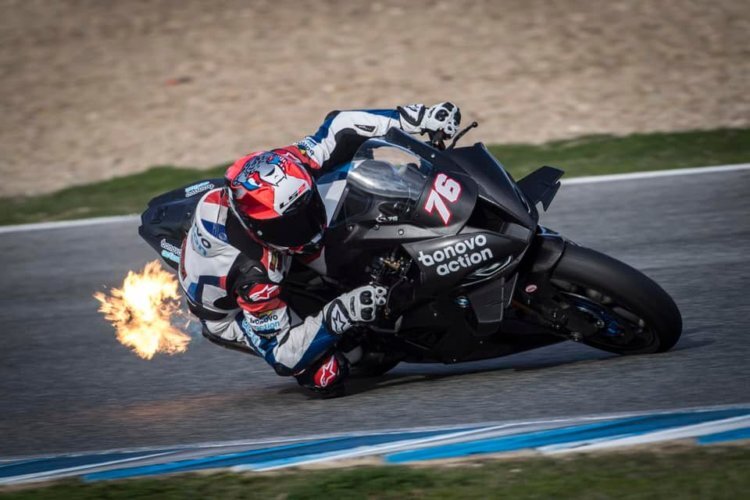 Der Schnappschuss von Loris Baz beim Jerez-Test ist gelungen