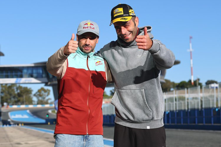 Das neue BMW-Duo Miguel Oliveira (li.) und Danilo Petrucci