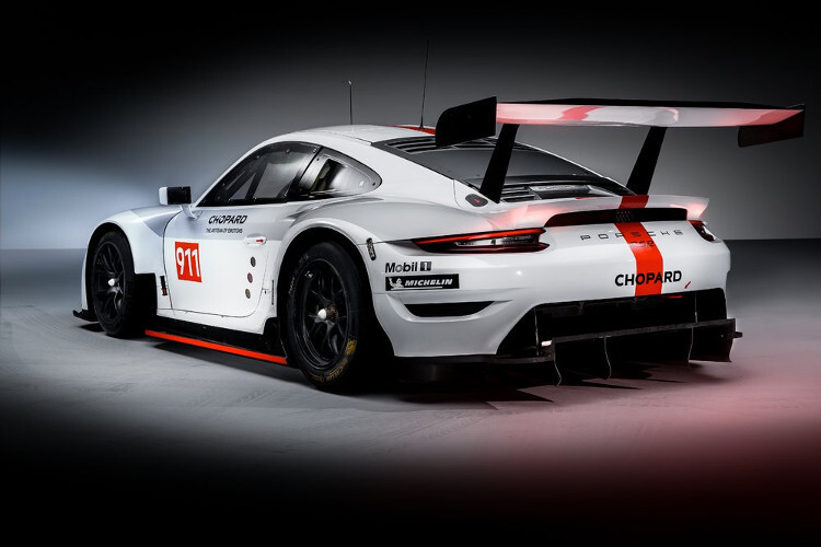 Das Heck des Porsche 911 RSR in der Version 2019
