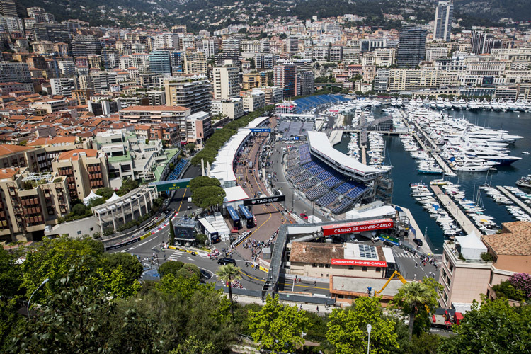 In Monte Carlo gehen heute nur die Teilnehmer der Rahmenrennen auf die Strecke
