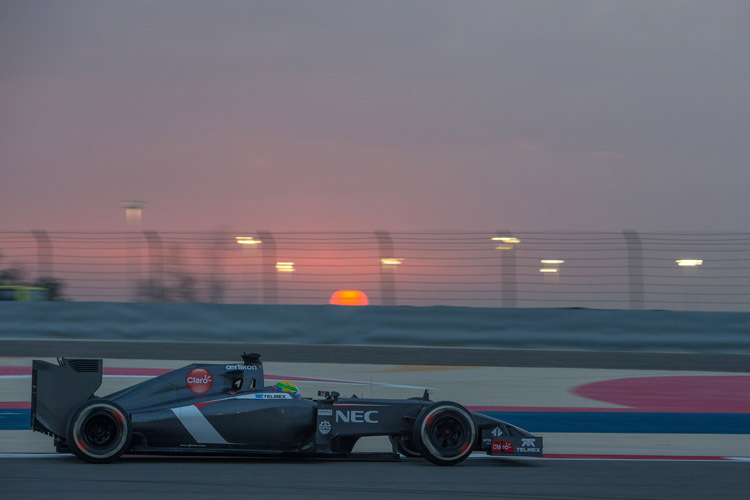Esteban Gutiérrez drehte am sechsten Bahrain-Testtag 106 Runden auf dem Wüstenkurs