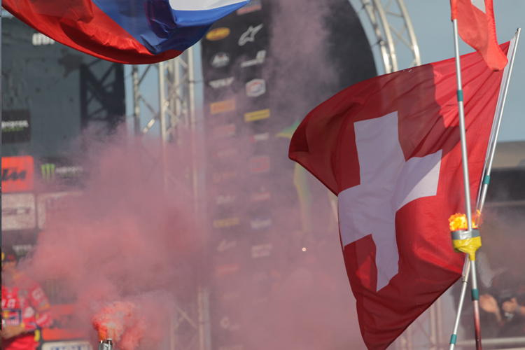 Jeremy Seewer wird von den Schweizer Fans gefeiert