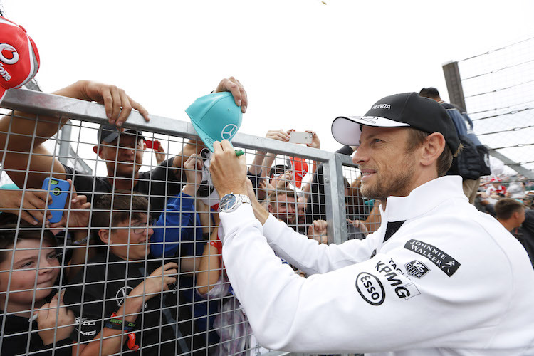 Jenson Button und Fans