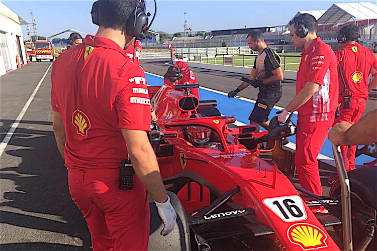 Charles Leclerc in Le Castellet