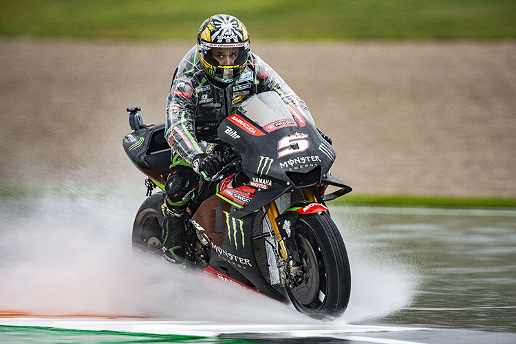 Johann Zarco kurz vor dem Ertrinken