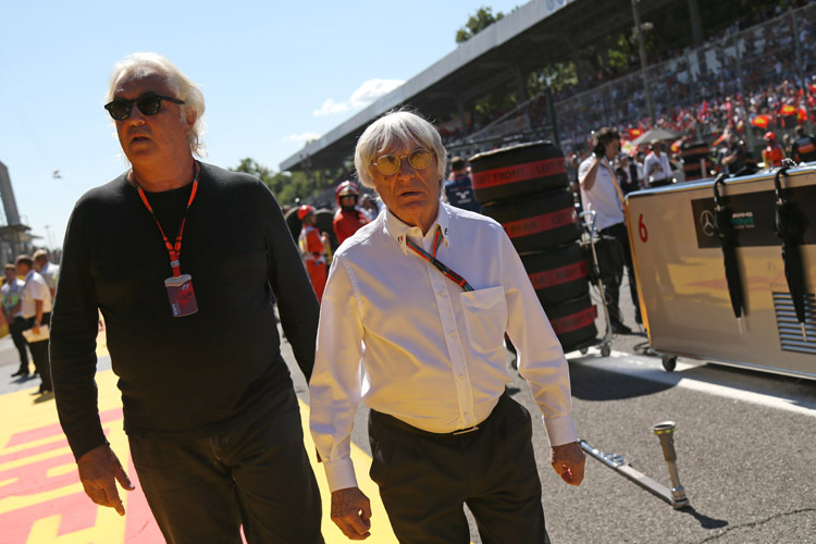 Bernie Ecclestone und Flavio Briatore