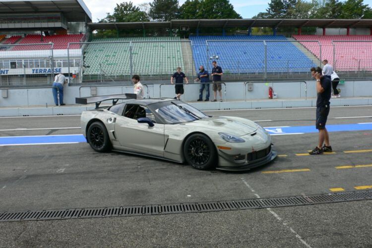 Benders Corvette Z06 GT3 beim Rollout in Hockenheim